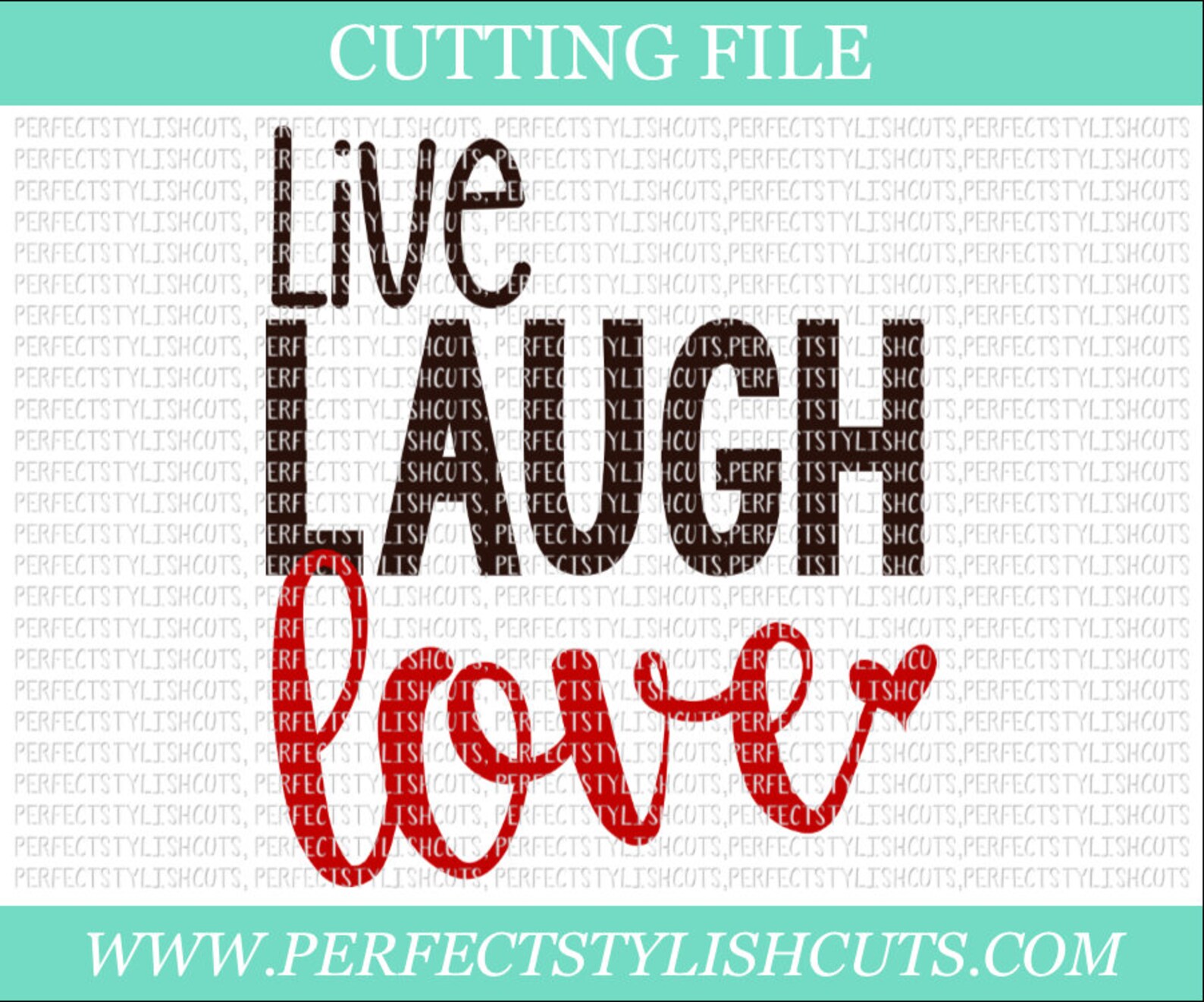 Download Live Laugh Love Svg Valentines Day SVG DXF PNG Eps Files | Etsy