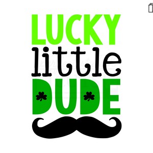 Lucky Little Dude Svg, St Patricks Day SVG, Kids St Patricks Day Svg Voor Jongens