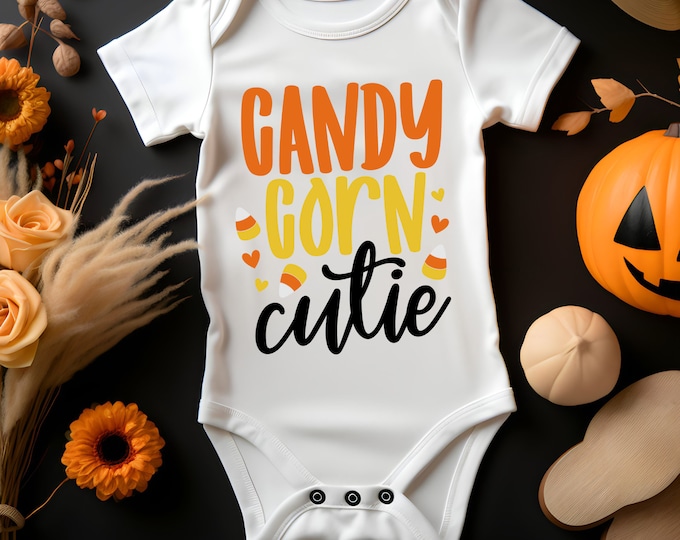 Candy Corn Cutie SVG Clipart | Cute Halloween File Kids Halloween SVG ...
