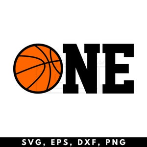 Um Svg, Primeiro Aniversário Svg, Basquete Aniversário Svg, Esportes Aniversário Svg, Aniversário Menino Svg, Primeiro Aniversário Basquete PNG