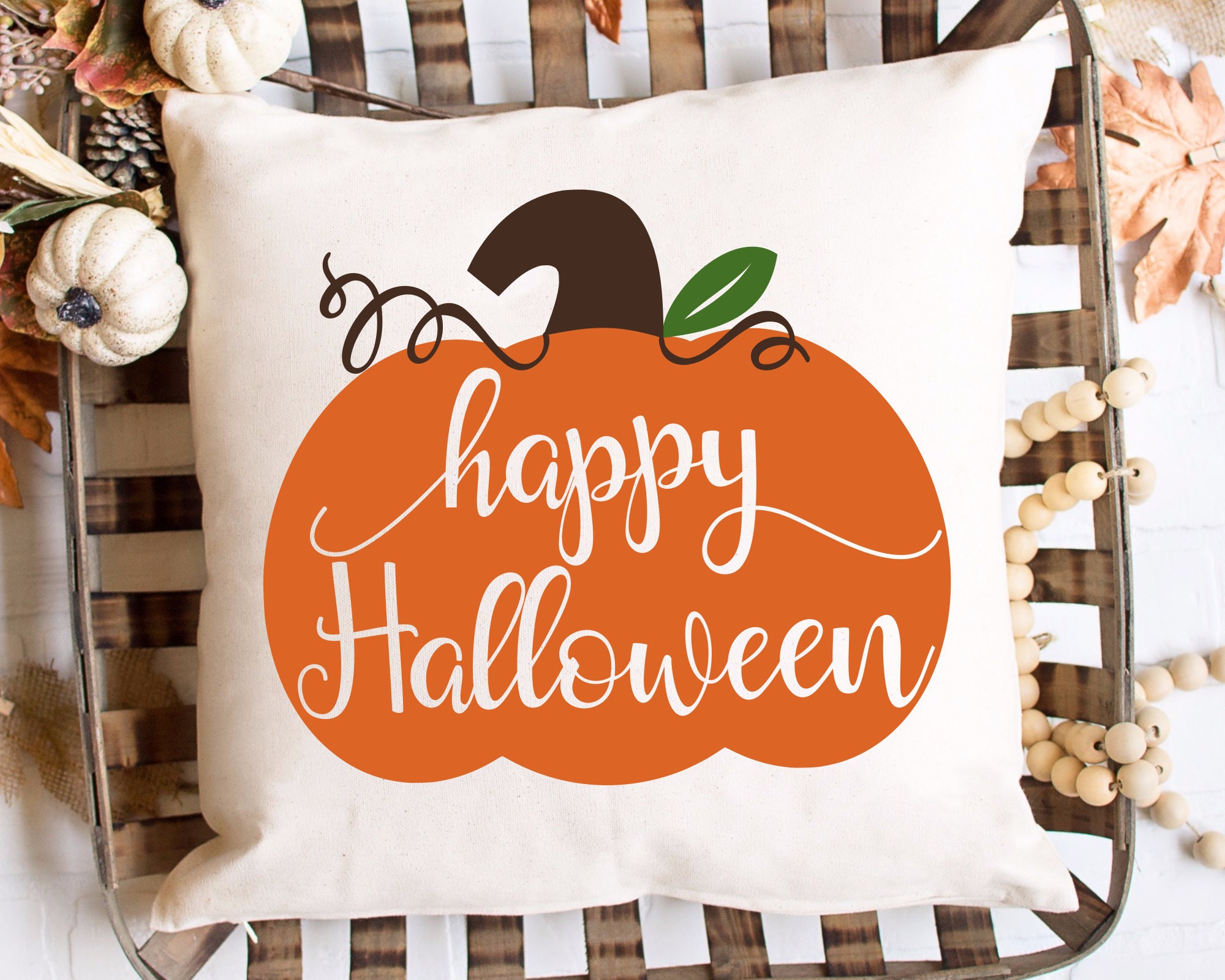 Download Happy Halloween Svg Pumpkin Svg Files For Cricut Fall Pillow Etsy