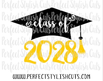Class of 2028 SVG, DXF, EPS, png Files for Cutting Machines Cameo or Cricut - Graduation svg, Kindergarten Svg, Preschool Graduation Svg