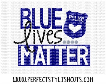 Blue Lives Matter SVG, DXF, EPS, png Files for Cutting Machines Cameo or Cricut - Police Svg, Law Enforcement Svg, Cops Svg, Blue Line Svg