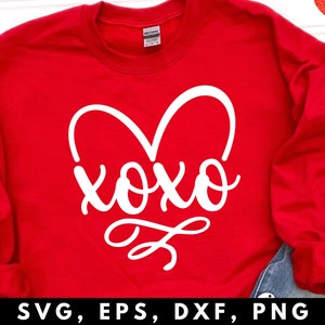 XOXO SVG Datei Für Cricut, Hugs and Kisses Svg - Valentinstag SVG, Valentinstag Svg, Valentine Shirt Svg