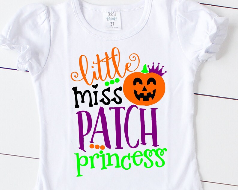 Little Miss Pumpkin Patch SVG, DXF, EPS, png Files for Cutting Machines Cameo or Cricut Halloween Svg, Fall Svg, Princess Svg, Pumpkin Svg image 1