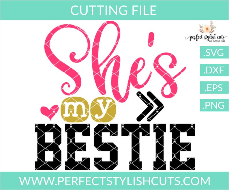 Download Bestie Svg She's My Bestie Svg Friends Svg Besties Svg | Etsy