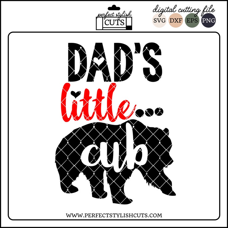 Download Dad's Little Cub Svg Baby Boy SVG DXF EPS Png Svg | Etsy
