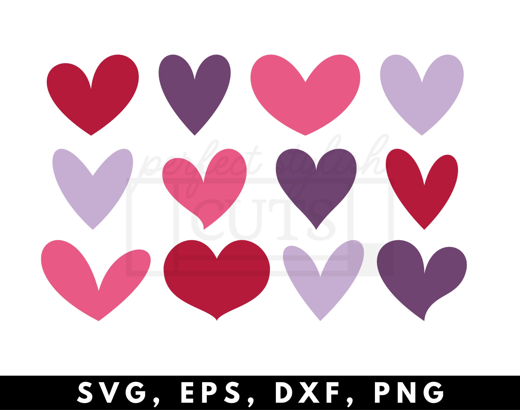 12 Heart SVG Files for Cricut Valentines Day Svg Heart - Etsy