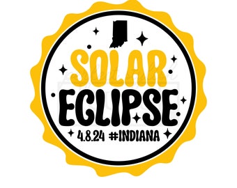 Indiana Solar Eclipse 2024 SVG, Eclipse Shirt, Eclipse PNG