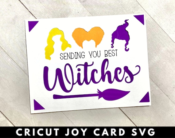 Best Witches SVG, Hocus Pocus Cricut Joy Card - Hocus Pocus SVG, Halloween Greeting Card, Cricut Joy Cards