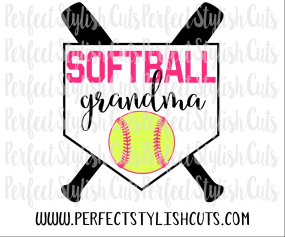 Download Softball Grandma Svg Dxf Eps Png Files For Cutting Machines Etsy