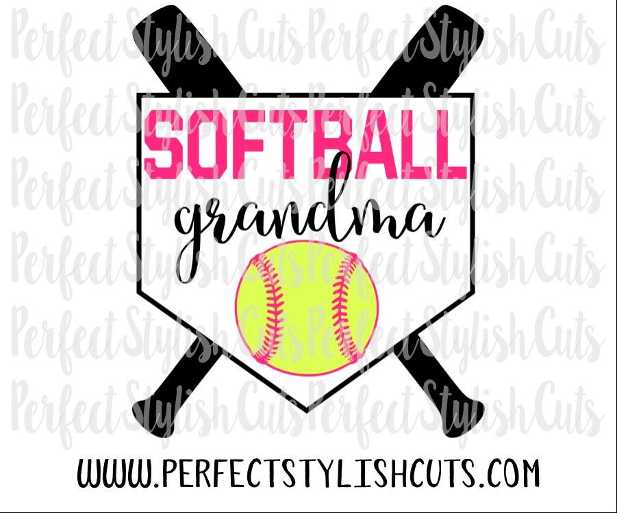 Download Softball Grandma SVG DXF EPS png Files for Cutting ...