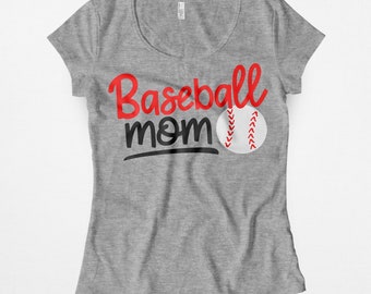 Baseball Mom SVG, DXF, EPS, png Files for Cutting Machines Cameo or Cricut - Baseball Mom Shirt, Sports svg, Mom Svg