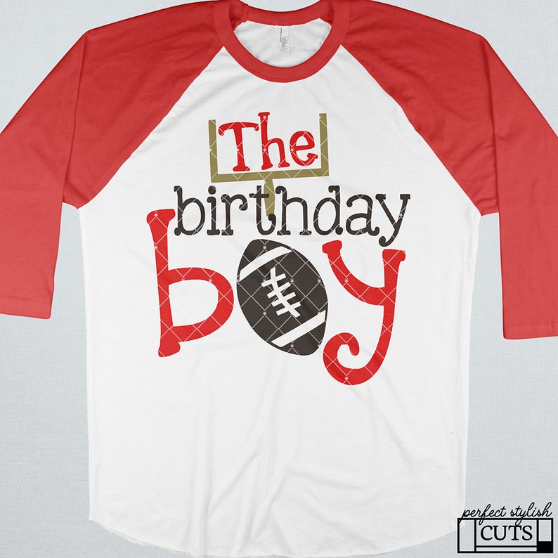 The Birthday Boy Svg, Football SVG, DXF, EPS, png Files for Cutting Machines Cameo or Cricut Football Birthday Svg, Sports Birthday Svg image 1