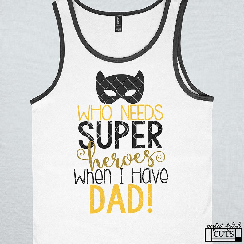 Fathers Day Svg, Superhero Dad Svg Happy Father's Day SVG, DXF, EPS, png Files for Cutting Machines Cameo or Cricut Dad Svg, Father Svg image 1