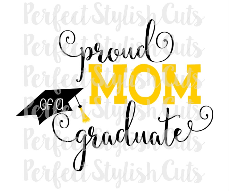 Download Proud Mom Graduation SVG DXF EPS png Files for Cutting | Etsy