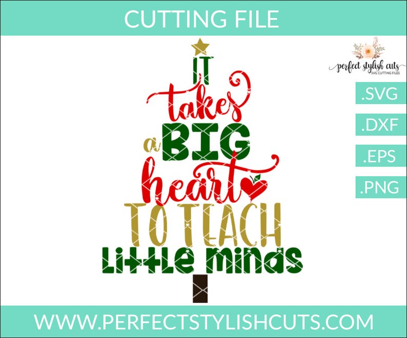 Download It Takes A Big Heart Svg Teacher Appreciation Svg Apple ...