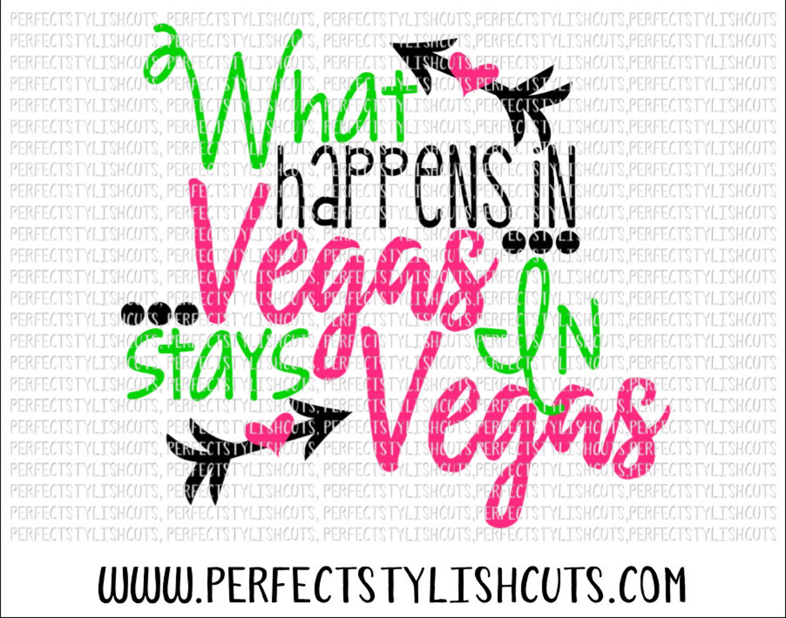 Happens In Las Vegas SVG DXF EPS png Files for Cutting Etsy
