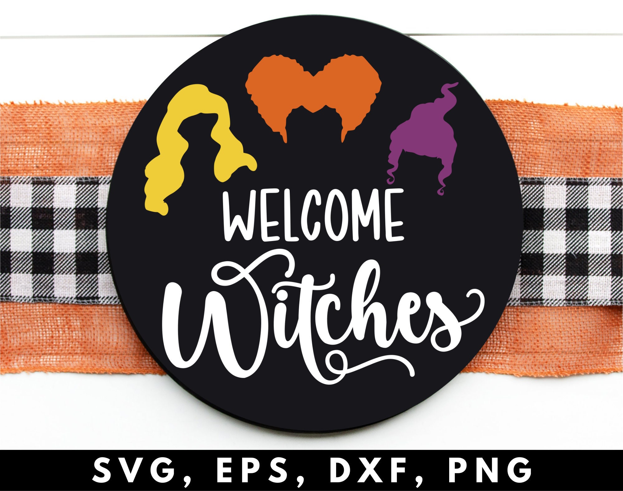 Hocus Pocus Door Hanger Sign SVG File for Cricut Halloween - Etsy Canada