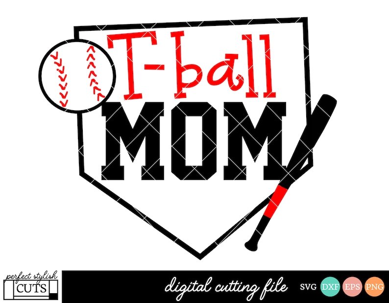 Download T-ball Mom Svg Tball Mom SVG DXF EPS png Files for Cutting | Etsy