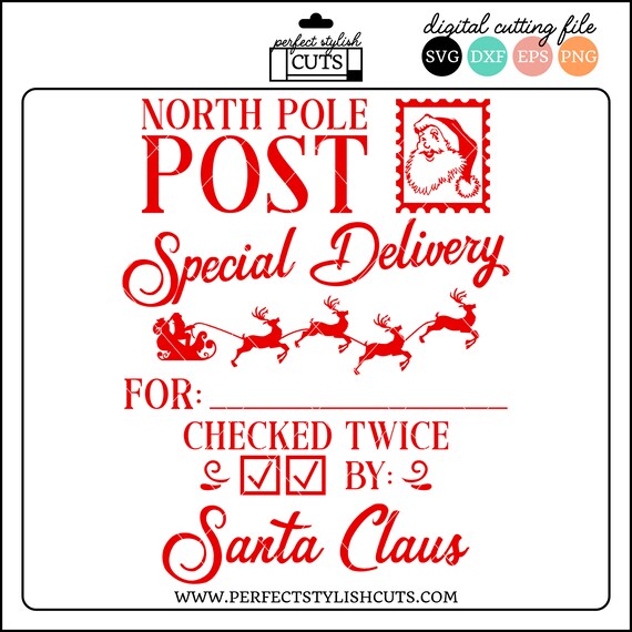 Download Santa Sack Svg Checked Twice North Pole Post Santa Bag Svg Etsy PSD Mockup Templates