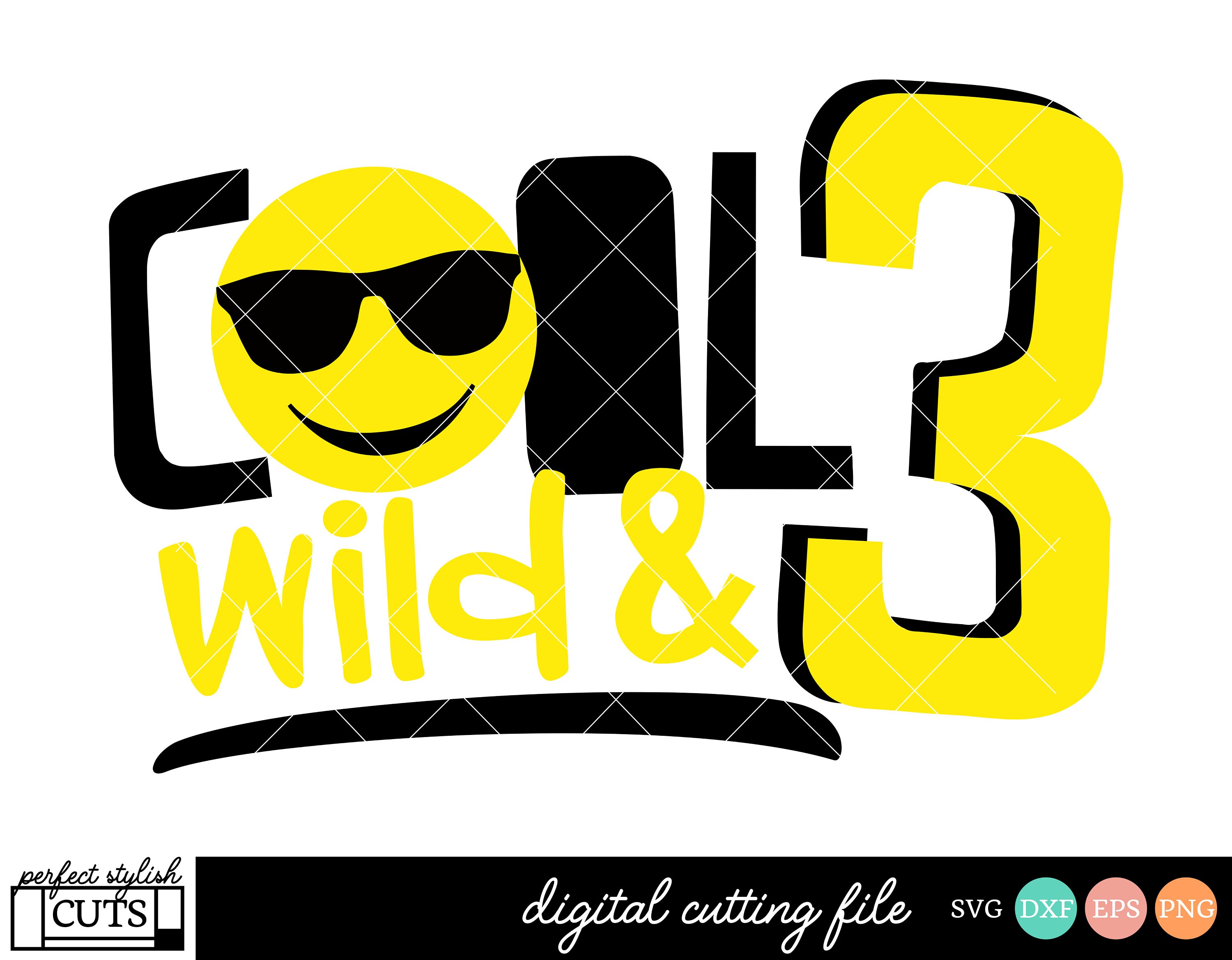 Download Emoji Birthday Svg 3rd Birthday Svg Cool Wild And 3 Svg Etsy