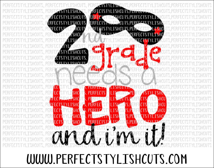 2nd Grader Reporting Duty Cuttable Design SVG PNG DXF /& eps Designs Cricut Cameo File Silhouette