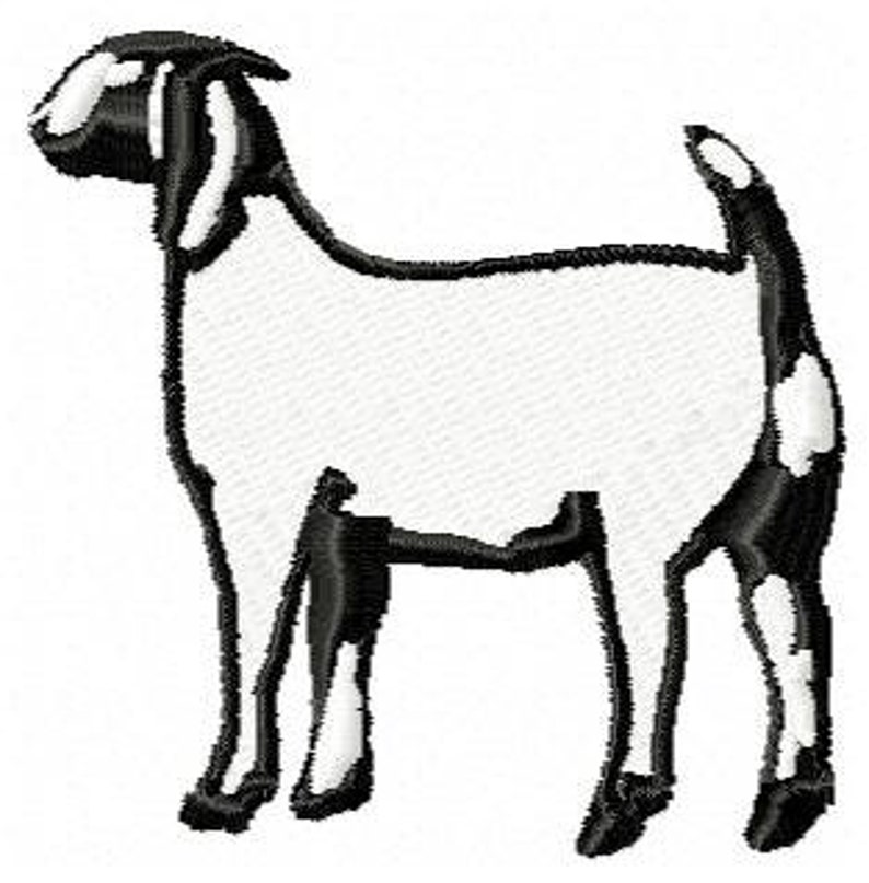 Goat Machine Embroidery Desing Etsy