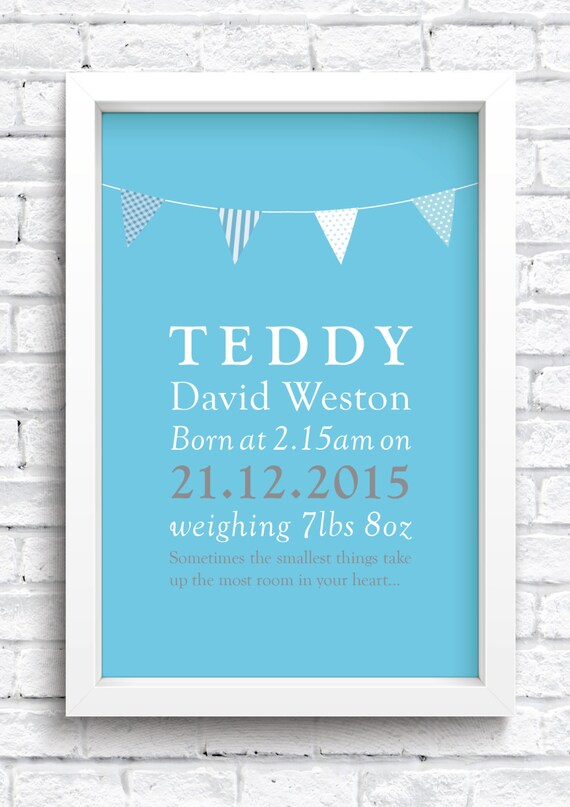 personalised baby print