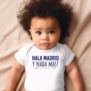 Real Madrid Onesie | Hala Madrid Y Nada Mas! | Soccer Onesie | Real Madrid CF