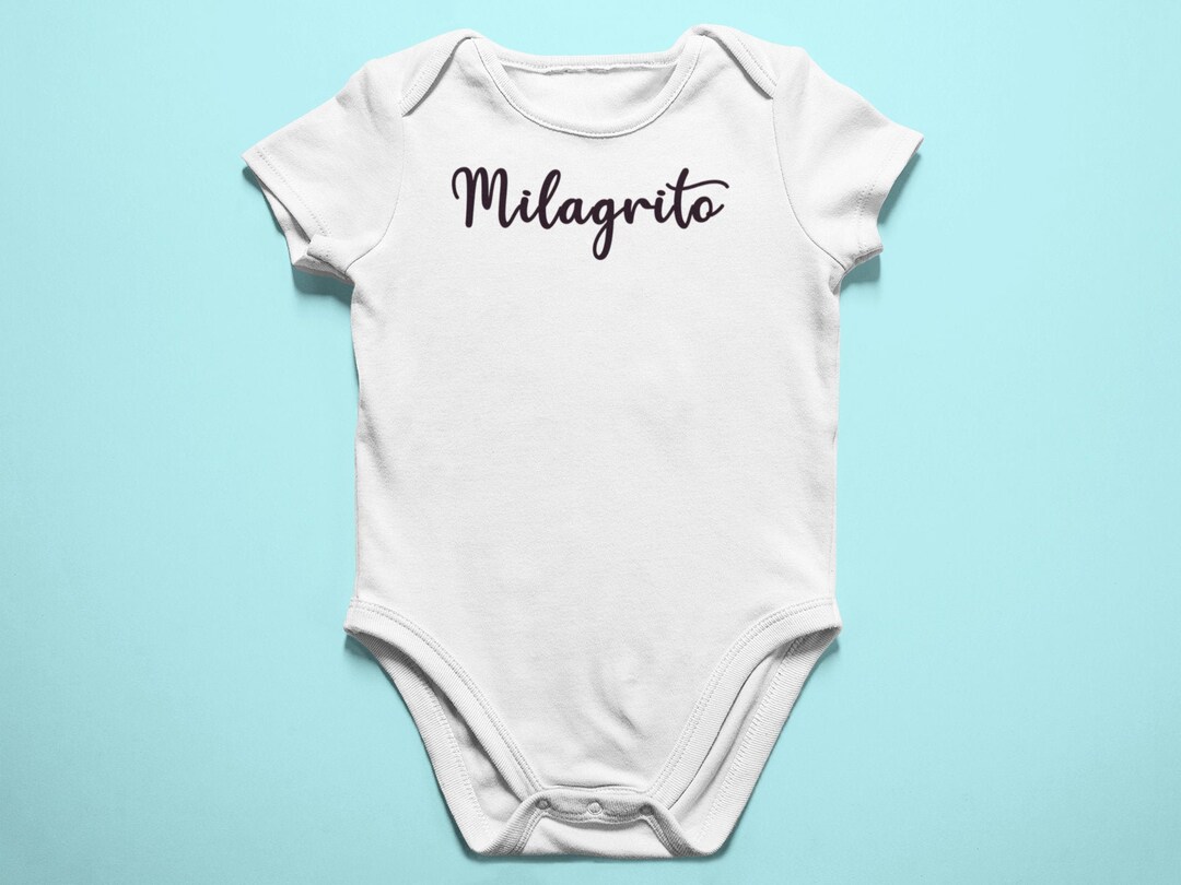 Milagrito Baby Onesie Onesie in Spanish Etsy Nederland