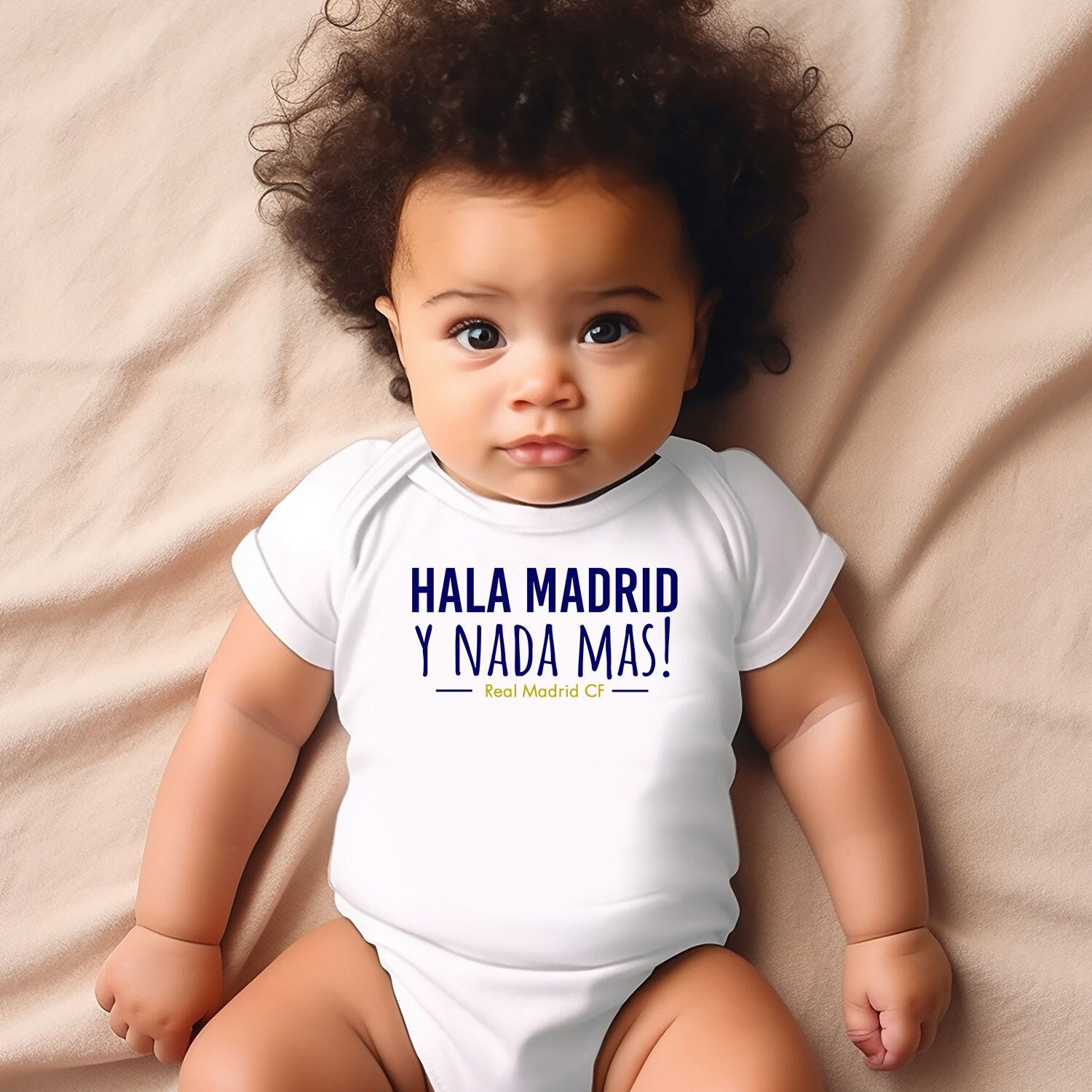 Real Madrid Bodysuit | Hala Madrid Y Nada Mas! | Soccer Bodysuit | Real Madrid CF