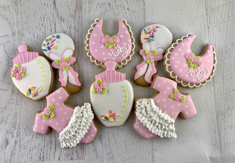 Baby Girl Shower Cookies Baby Shower Cookies Baby Party Desserts Shower Favors Baby Girl Shower Cookies Baby Shower Cookies Baby Party Desserts Shower Favors