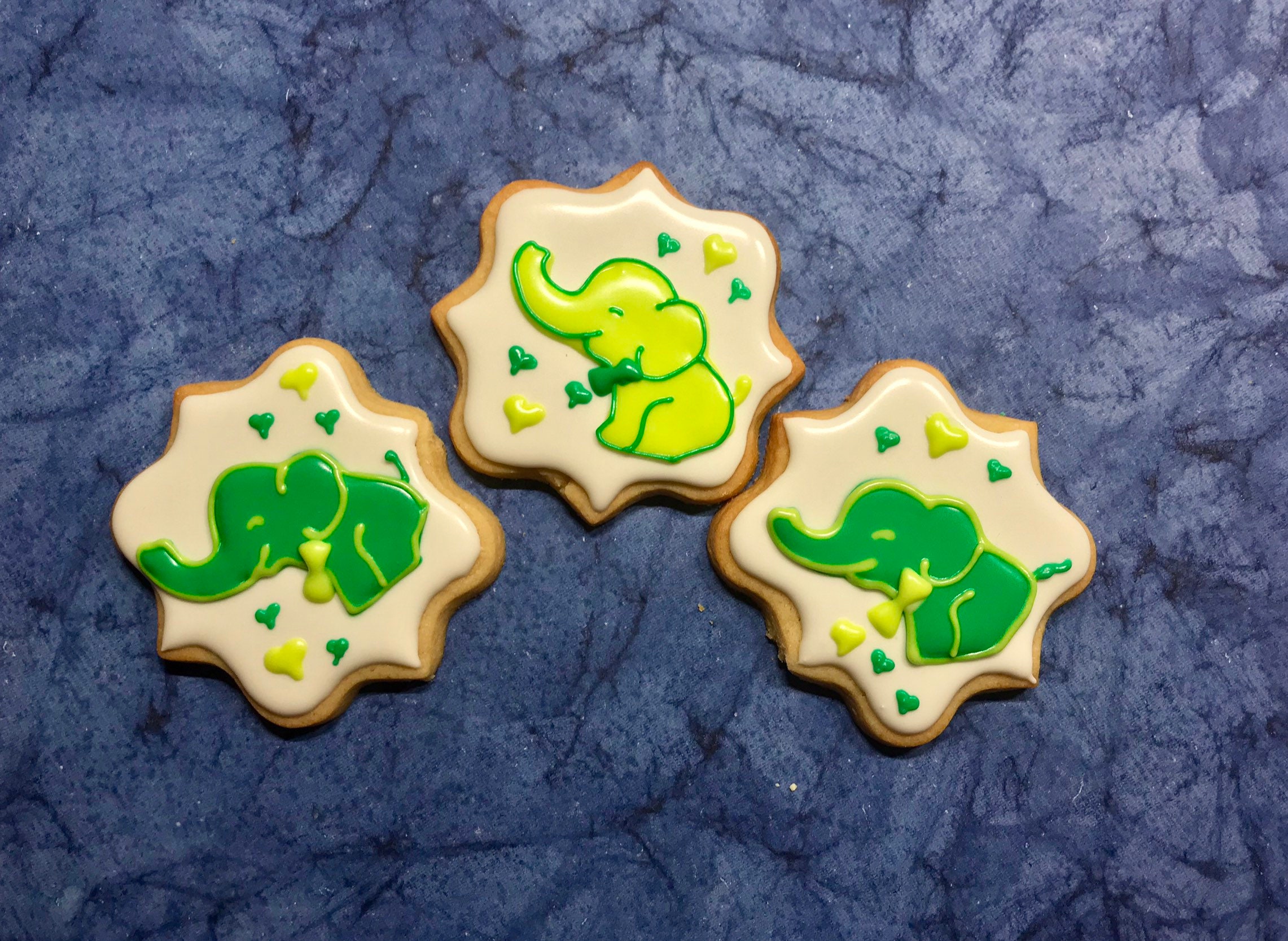 Baby Boy Cookies Elephant Cookies Bow Tie Cokies Baby Shower Cookies