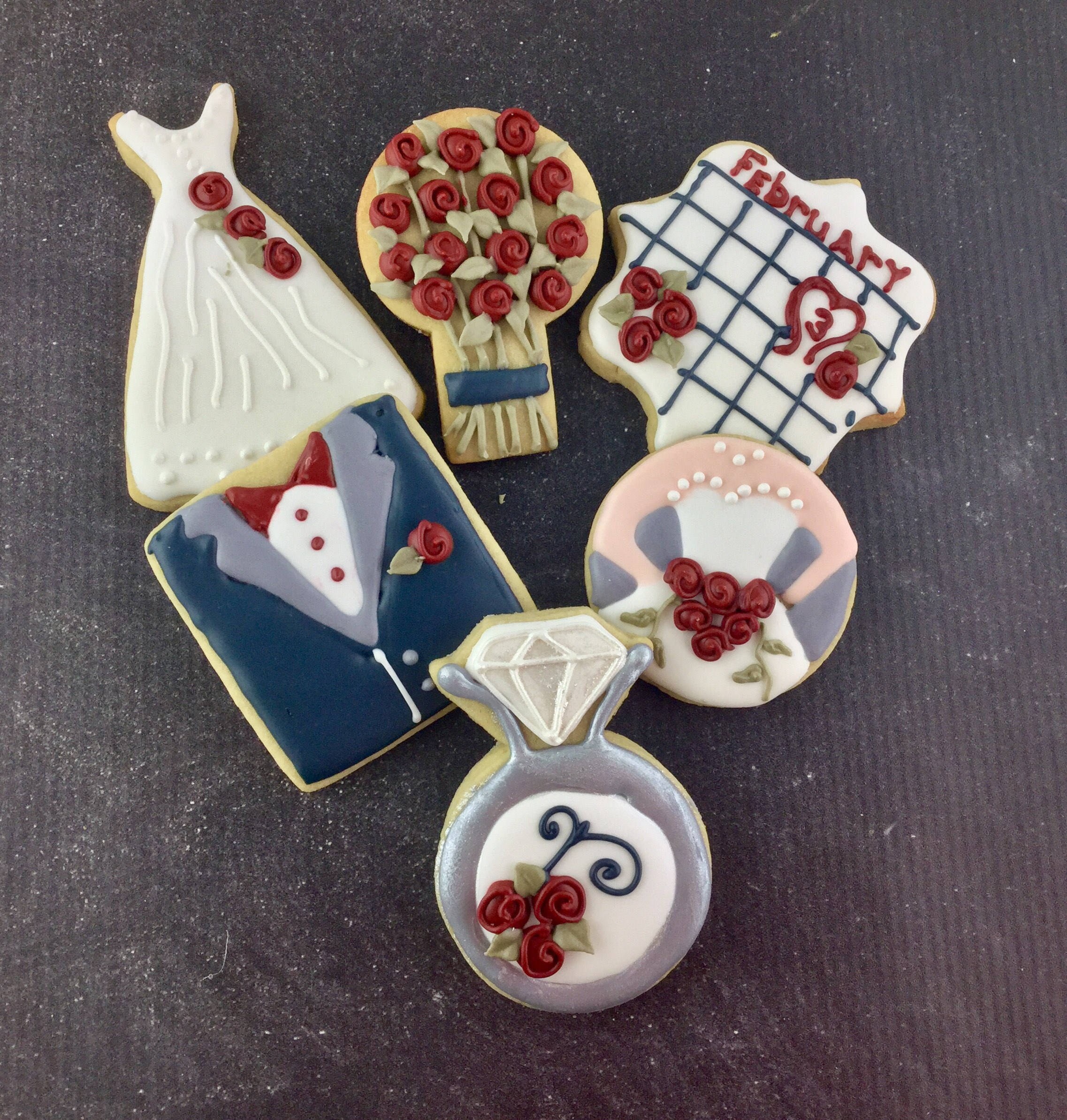 Wedding Cookies Rehearsal Dinner Favors Wedding Dress Etsy