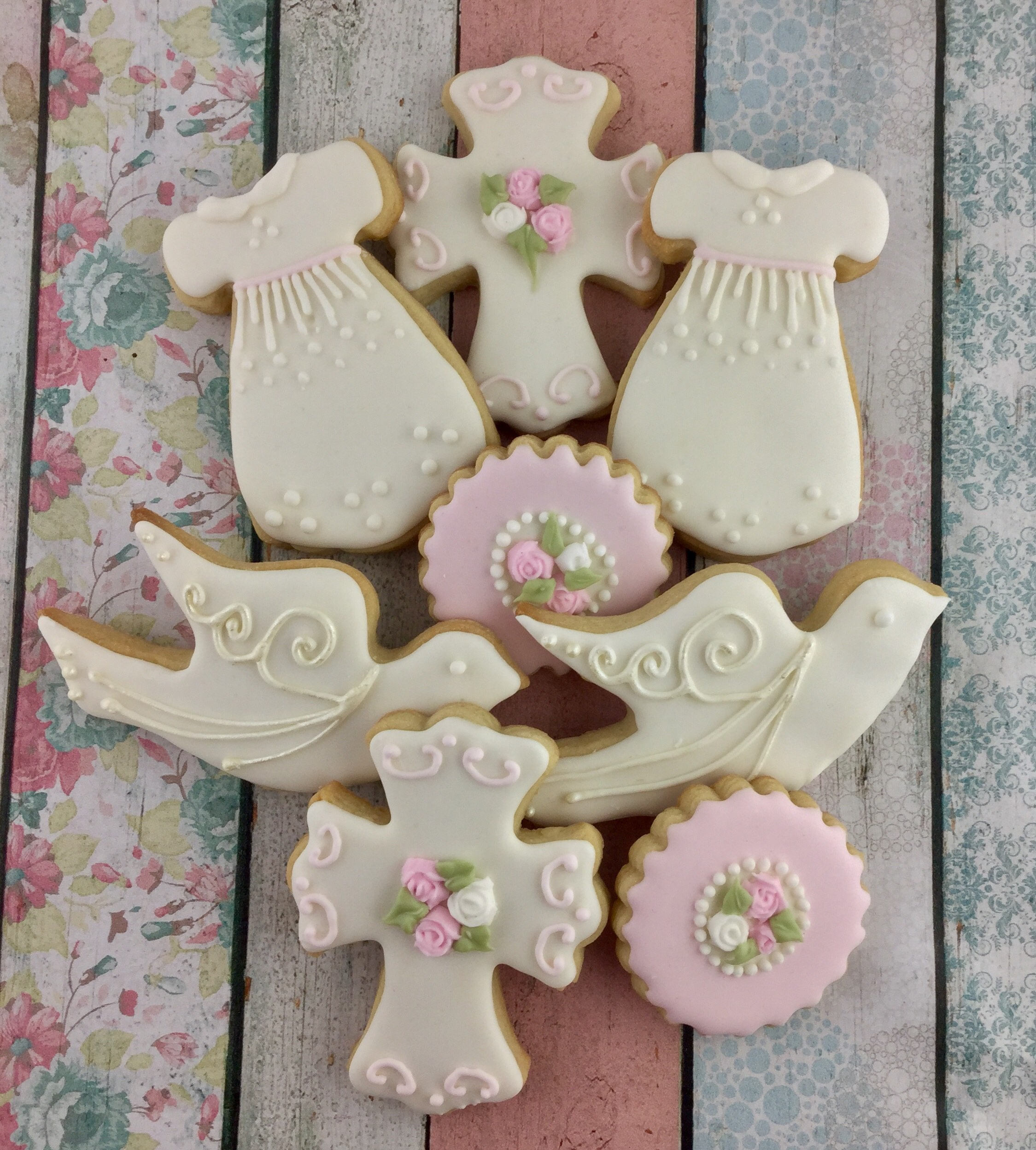 Baptism Cookies Christening Baptism Baby Girl Dessert Table