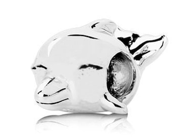 Charm for Pandora , 925 sterling silver Dolphin Charm