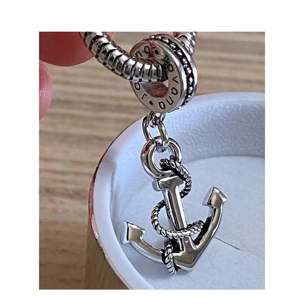 Charm for Pandora 925 Sterling Silver Anchor Dangle Charm, Fits Pandora Bracelet and necklace