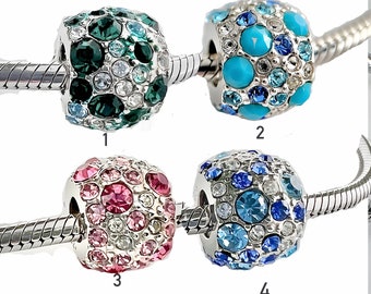 同梱値引済　Pandora turquoise pave charms 同梱値引済 Pandora turquoise pave charms Pandora Teal Pave
