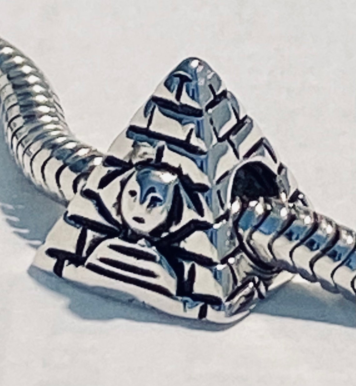 Sterling Silver Egypt Pyramids Charm Fits Pandora Bracelet Etsy