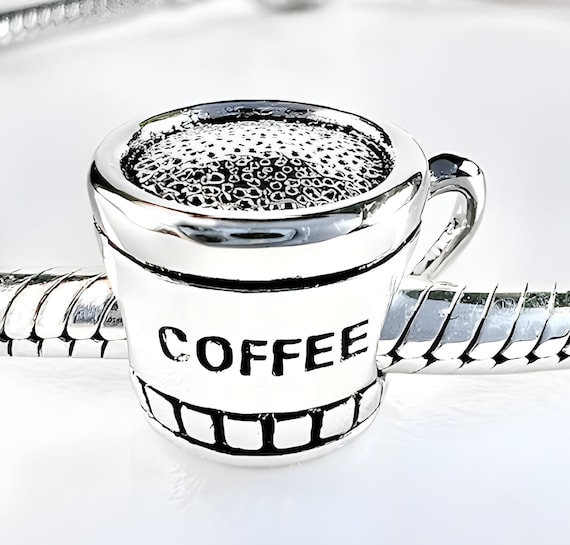 Charm for Pandora 925 Sterling Silver Coffee Mug Etsy
