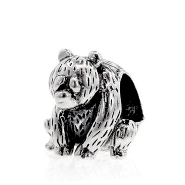 Charm for pandora 925 sterling silver sitting baby bear