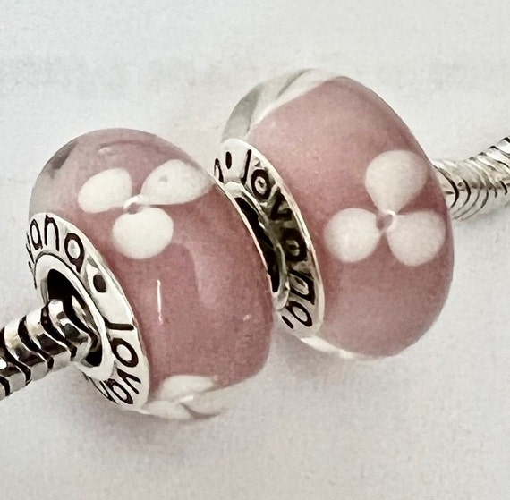 Original Pandora 925 Charms, Cherry Blossom Charms