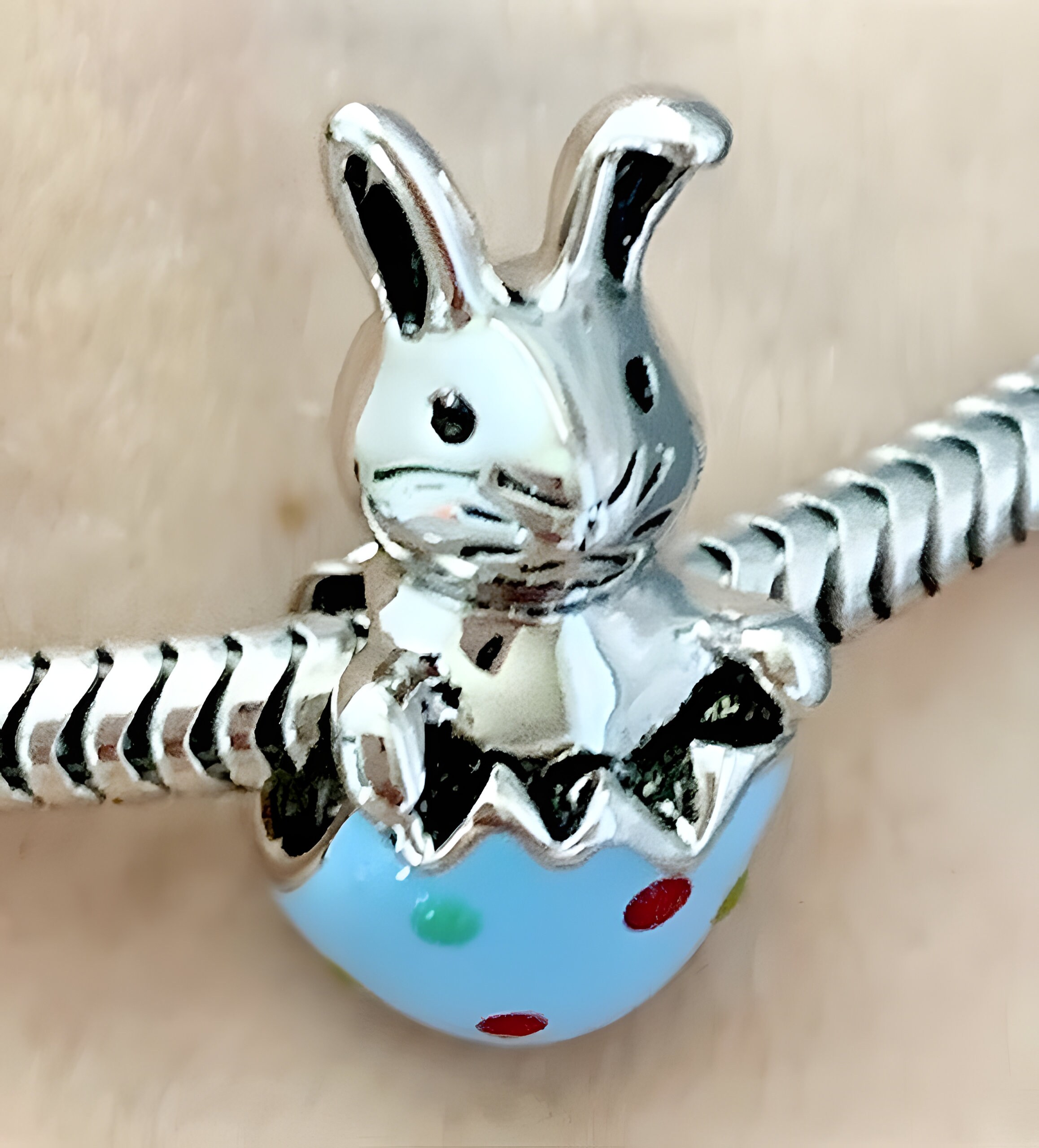 パンドラ 925 スターリングシルバーのイースターチャーム かわいい