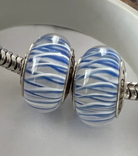 Sterling Silver Pandora Blue Wave Charm Charms For Pandora