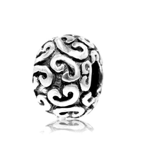 Sterling Silver Spacer Pandora Charm Spacer Beads Bella Fascini