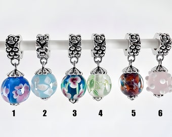 Charm for Pandora 925 sterling silver and Murano Dangle