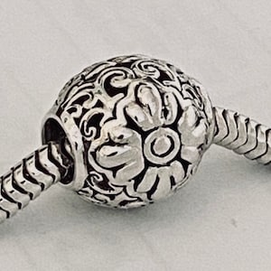 Charm for Pandora 925 Sterling Silver Daisy Charm