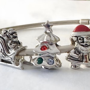 CWOne Designs Charm Set Di 3 Ciondoli In Argento Sterlina 925 Con Zirconia | Collezione Natalizia | Regalo Con Sacchetto Di Velluto