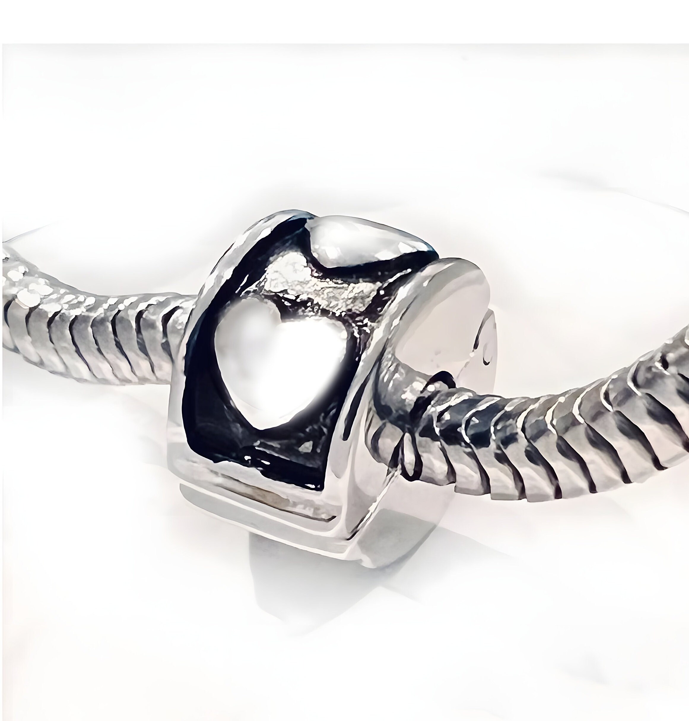 925 Silber Padlock Charm Sterling Silber Anhänger – Herzförmiges Vorhängeschloss, 14,5 Mm, Aus .925 Silber Sterling Silber Charm Vorhängeschloss